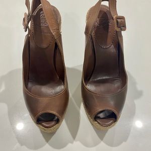 Brown Christian Louboutin Wedge